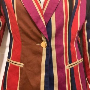 Vintage Bill Blass stripe blazer Sz 4